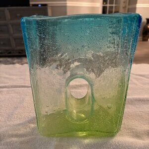 hand blown glass vase
